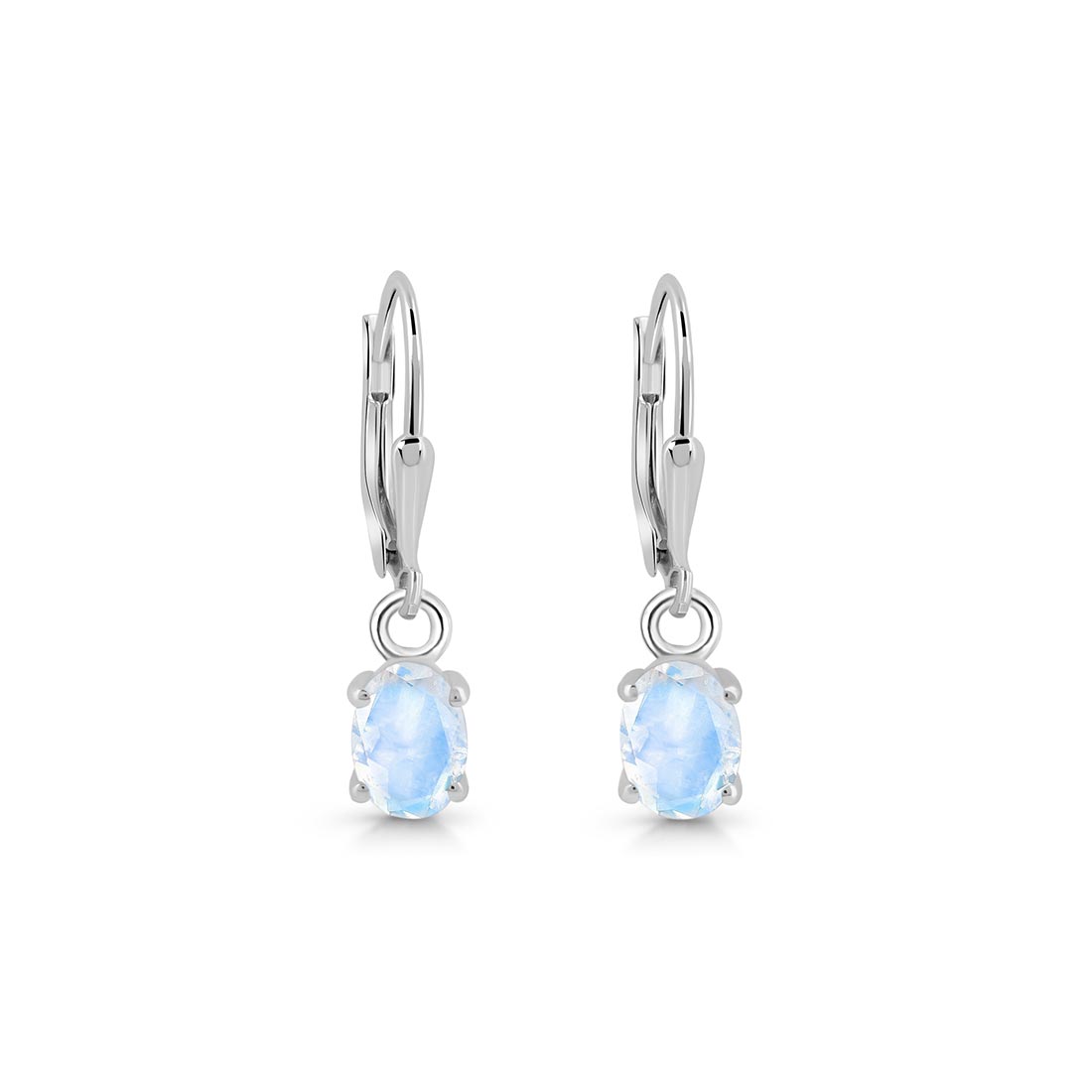 Moonstone Leverback Earring-(RBM-SE-670.)